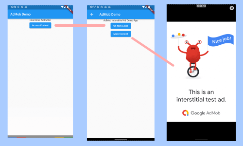 Flutter AdMob Interstitial Android Studio Tutorial