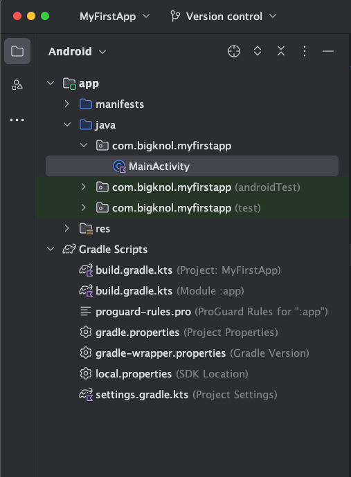 Let's Build Your First Android App in Kotlin (Android Studio Giraffe) -  BigKnol