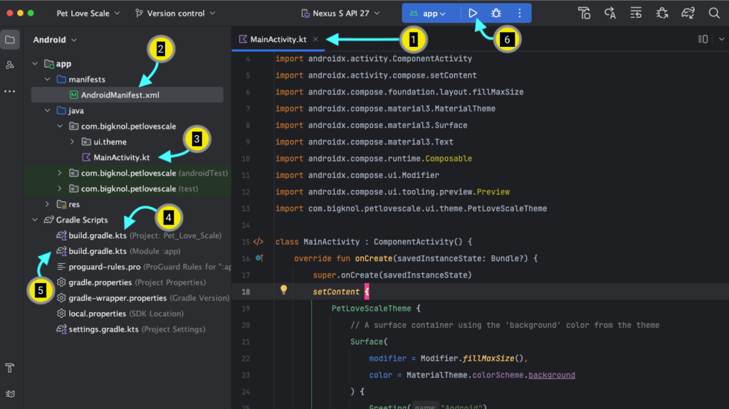 app in Jetpack Compose : IDE walkthrough 