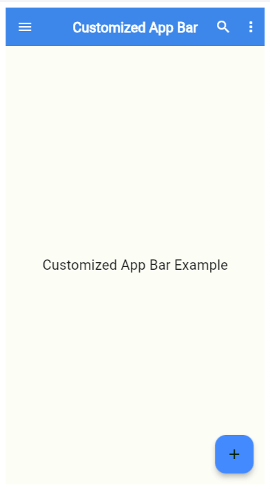 fully customized AppBar in flutter 
